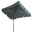 Grauer Sonnenschirm Doppler SUN LINE 225x120 aus seitlicher Perspektive