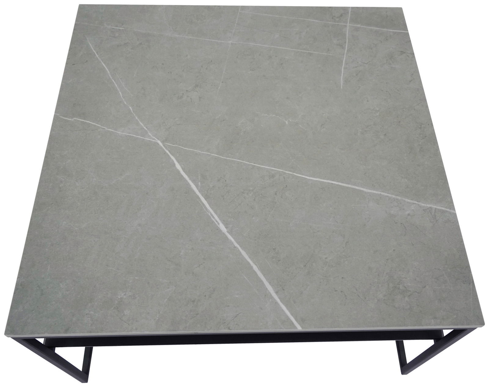 Novel Beistelltisch NOAH Beistelltisch mit grauer Marmoroptik, Draufsicht