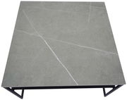 Beistelltisch mit grauer Marmoroptik, Draufsicht