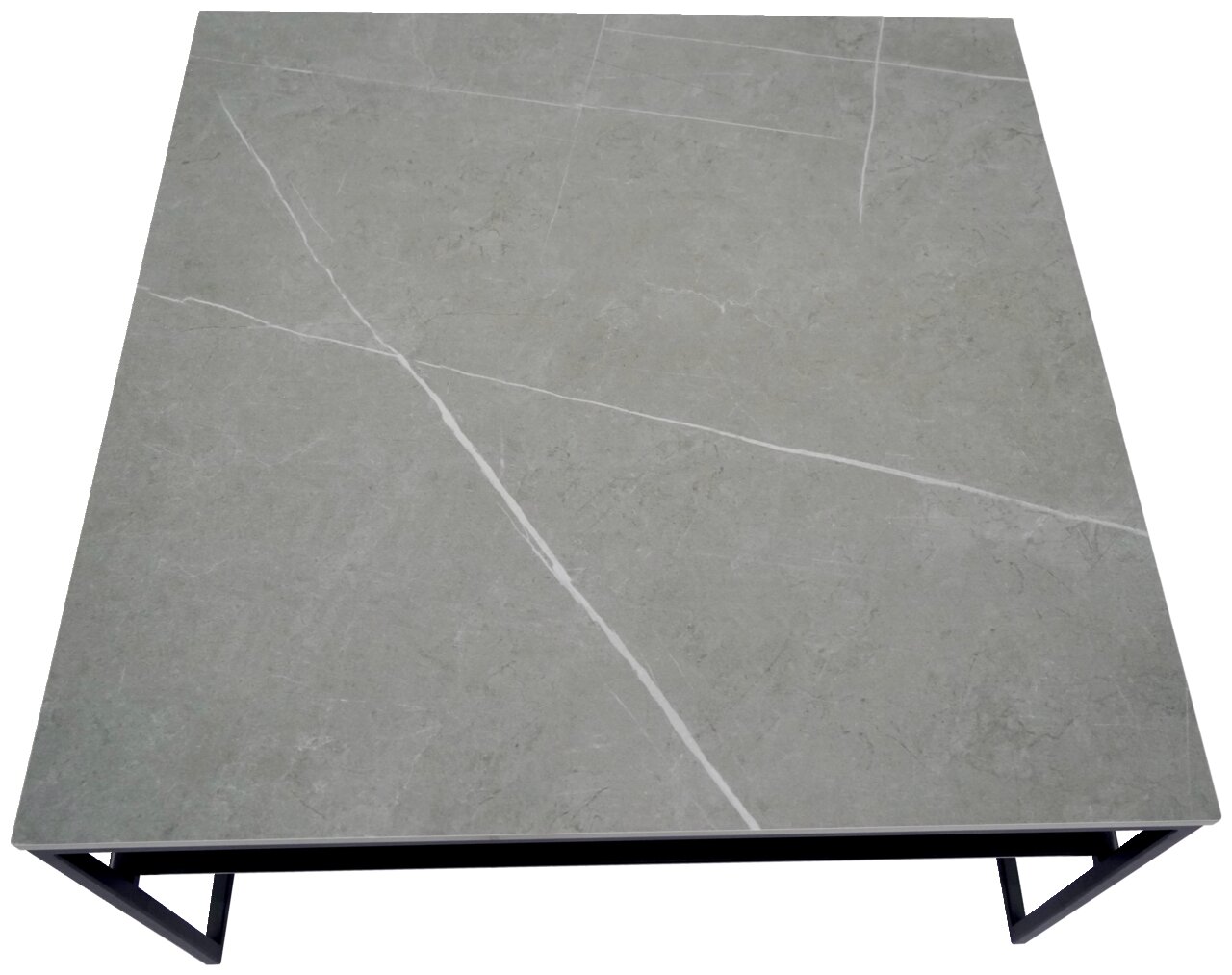 Novel Beistelltisch NOAH Beistelltisch mit grauer Marmoroptik, Draufsicht