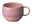 Kaffeetasse in sanften Rosa- und Lila-Tönen, seitliche Perspektive