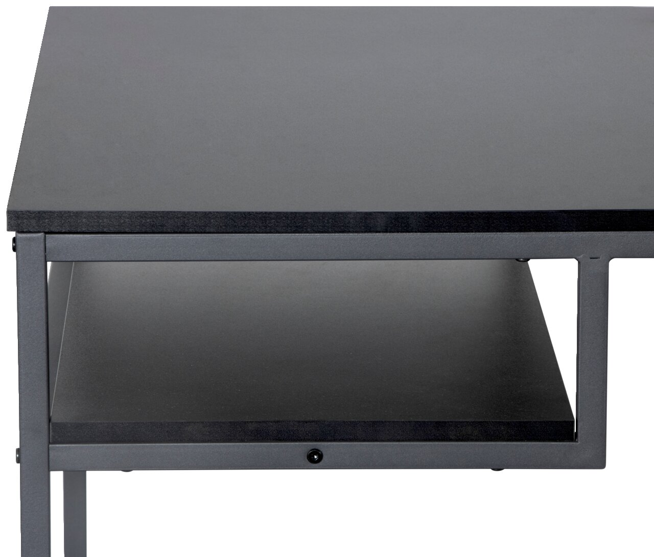 Carryhome Schreibtisch CÄSAR Schreibtisch Carryhome CÄSAR in grauer Farbe, Vorderansicht mit Ablagefach