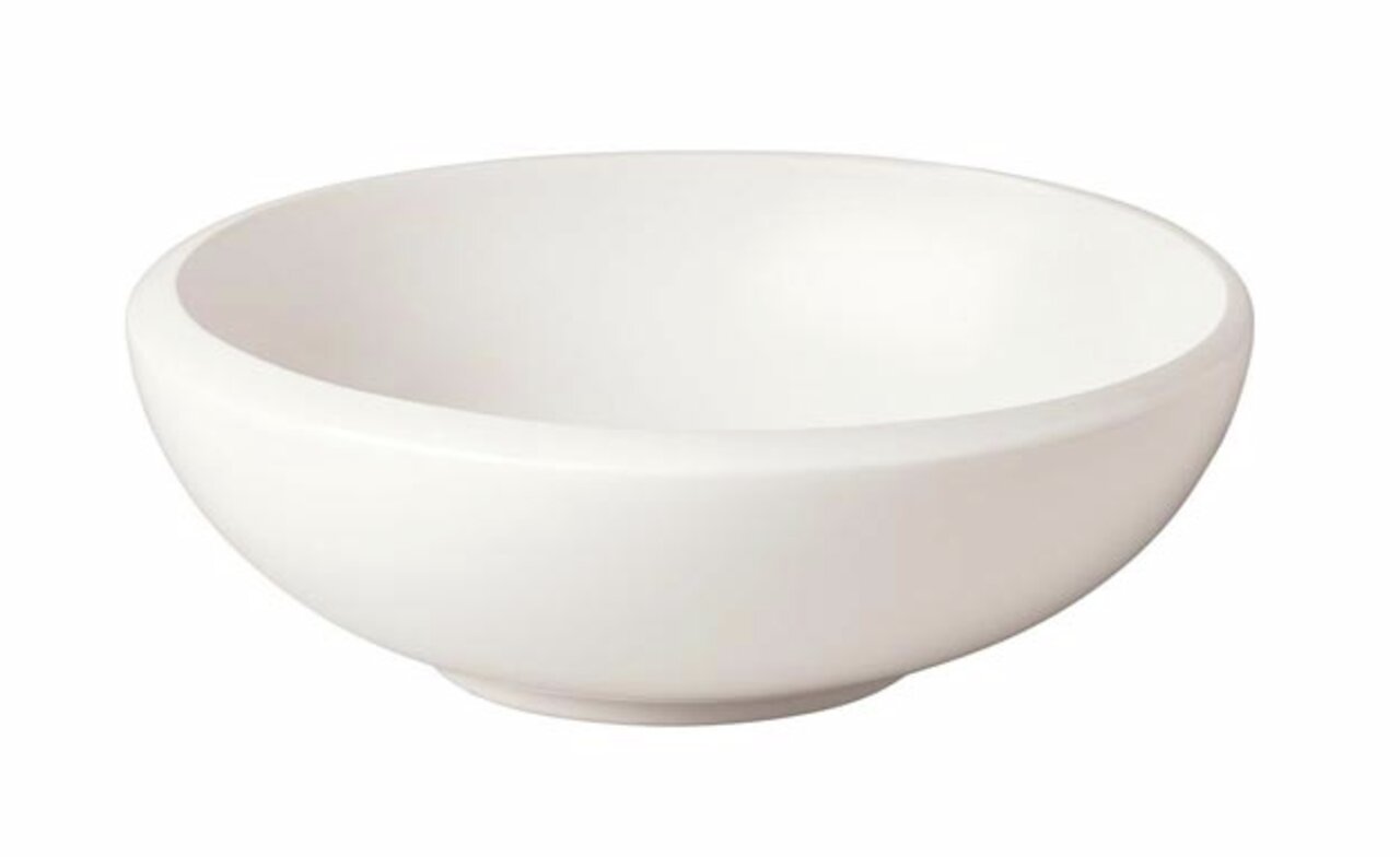 Elegante dessertkom NewMoon 140 ml in wit, zijaanzicht