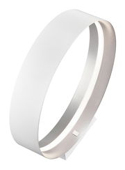 Moderne Tischleuchte LOOP in seitlicher Perspektive mit elegantem, ringförmigem Design und integriertem LED-Licht.