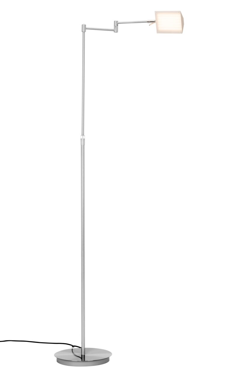 Novel LED-Stehleuchte DURHAM Moderner LED-Deckenfluter mit verstellbarem Arm, seitliche Perspektive