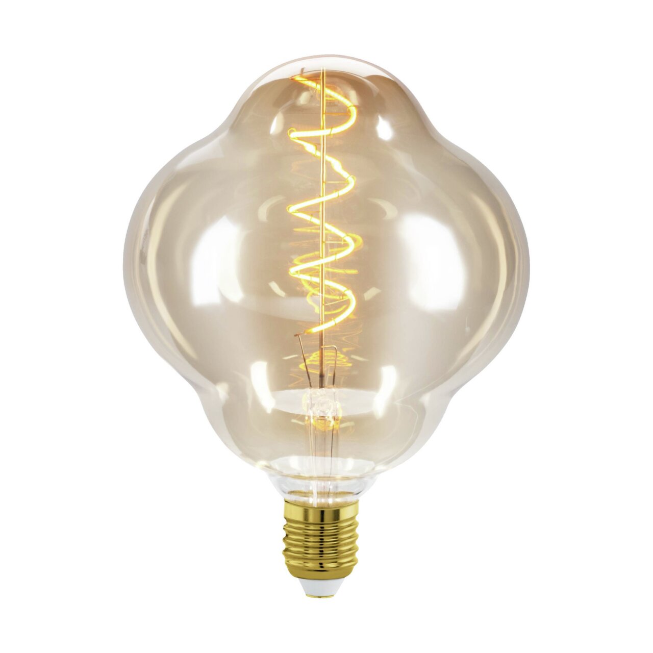 Eglo Leuchten Leuchtmittel Glühbirne mit dekorativem Filament, seitliche Perspektive