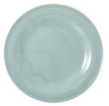 Frühstücksteller 23cm arktis, Ansicht von oben, mit feinen konzentrischen Kreisen auf der Oberfläche.