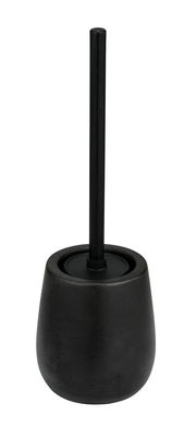 Schwarze Keramik WC-Garnitur Nerno, frontal abgebildet