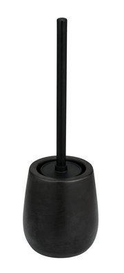 Schwarze Keramik WC-Garnitur Nerno, frontal abgebildet