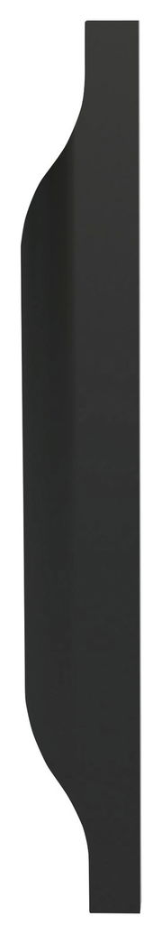 Schwarze Griffleiste in Seitenansicht