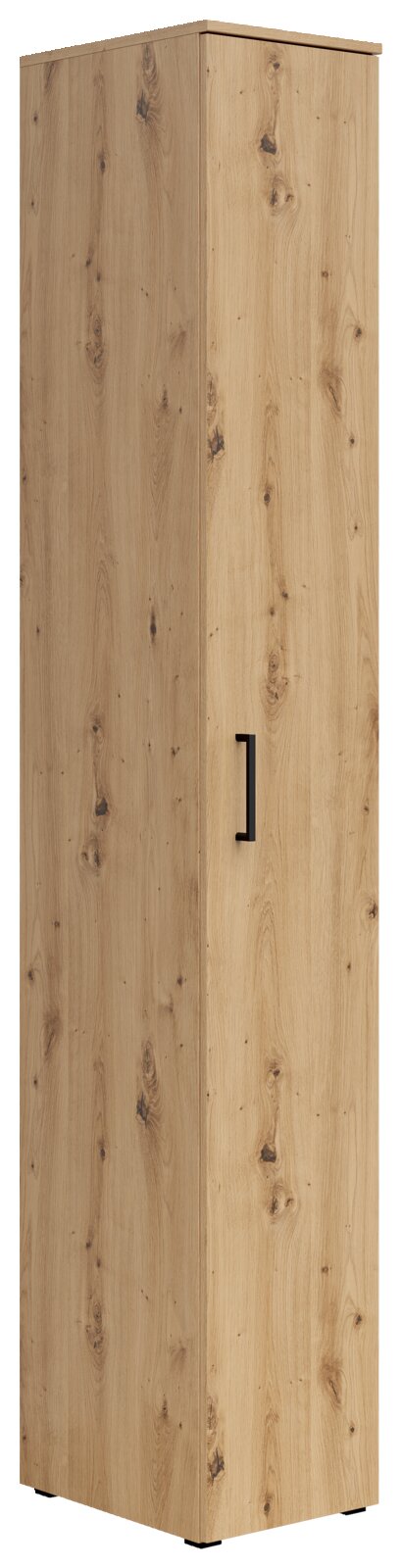 Carryhome Mehrzweckschrank MULTISTAURAUM Mehrzweckschrank aus Holz mit natürlicher Maserung, seitliche Perspektive