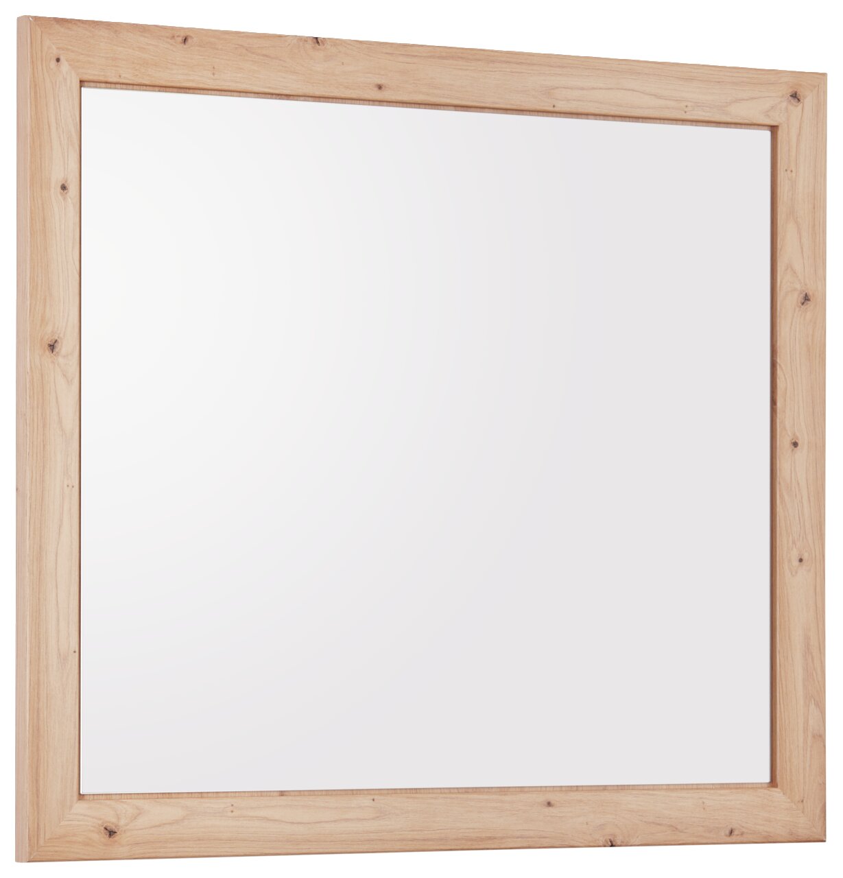 XORA Spiegel BENTON Rechteckiger Spiegel mit Holzrahmen, seitliche Perspektive