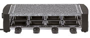 Raclette-Grill mit Natursteinplatte und acht Pfännchen, Frontalansicht