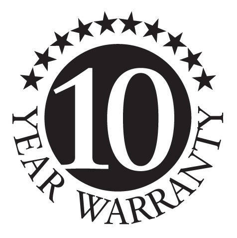 10 Jahre Garantie Siegel, Vorderansicht