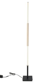 Moderne LED-Stehleuchte mit schlankem, minimalistischem Design, seitliche Perspektive