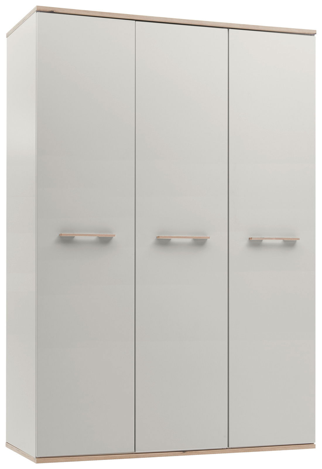 Venda Drehtürenschrank 3-türig MANHATTAN Drehtürenschrank 3-türig in heller Holzoptik, Frontalansicht