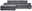 Graues Ecksofa mit Ottomane links, Frontalansicht