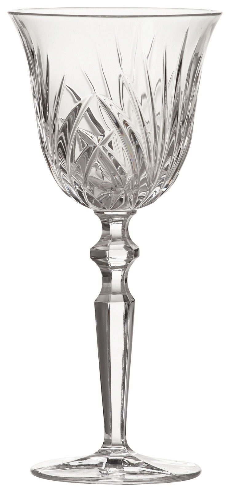Nachtmann Rotweinkelch PALAIS Eleganter Rotweinkelch aus Kristallglas mit kunstvoll geschliffenem Muster, seitliche Perspektive