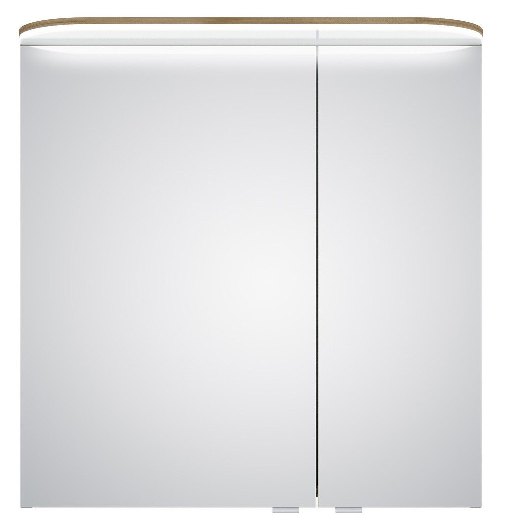 Pelipal Spiegelschrank BALTO SPRINT Moderner Spiegelschrank mit zwei Türen und integrierter Beleuchtung, Frontalansicht