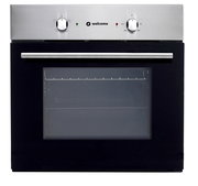 Moderner Einbauofen in Edelstahloptik, Frontalansicht