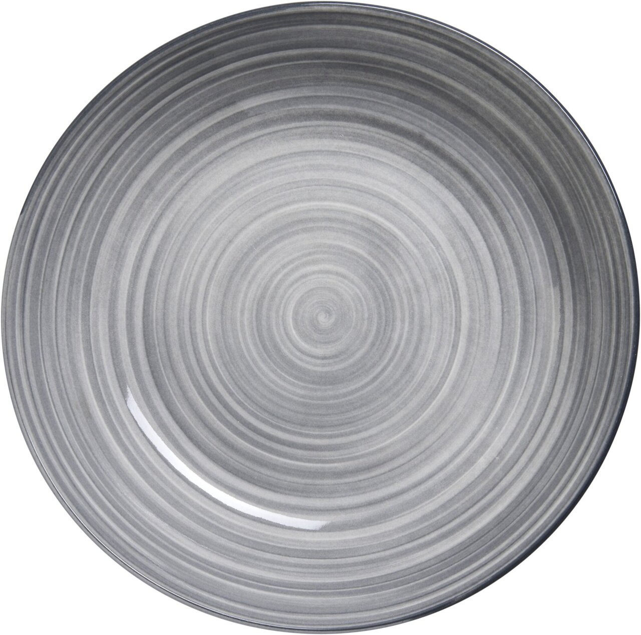 Ritzenhoff & Breker Teller tief SENDAI Grauer Suppenteller Sendai 20cm mit kreisförmigem Muster, Draufsicht