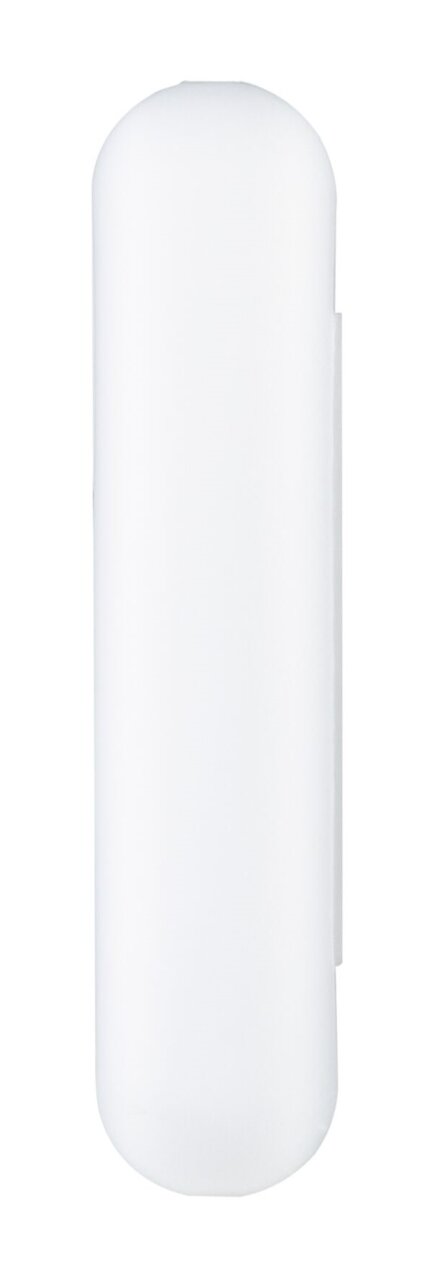 Weiße Kabelhülle in zylindrischer Form, frontal betrachtet