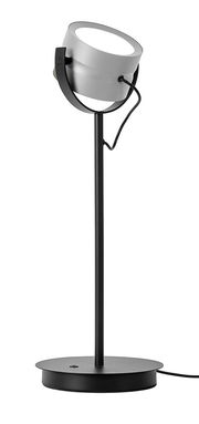 Moderne LED-Tischleuchte mit verstellbarem Kopf, seitliche Perspektive