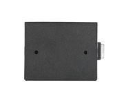 Schwarze rechteckige Akku-Wandleuchte, Vorderansicht