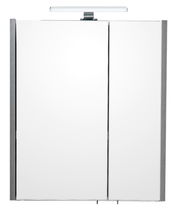 Spiegelschrank mit zwei Türen und integrierter Beleuchtung, Frontalansicht