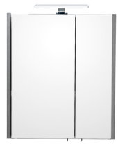 Spiegelschrank mit zwei Türen und integrierter Beleuchtung, Frontalansicht