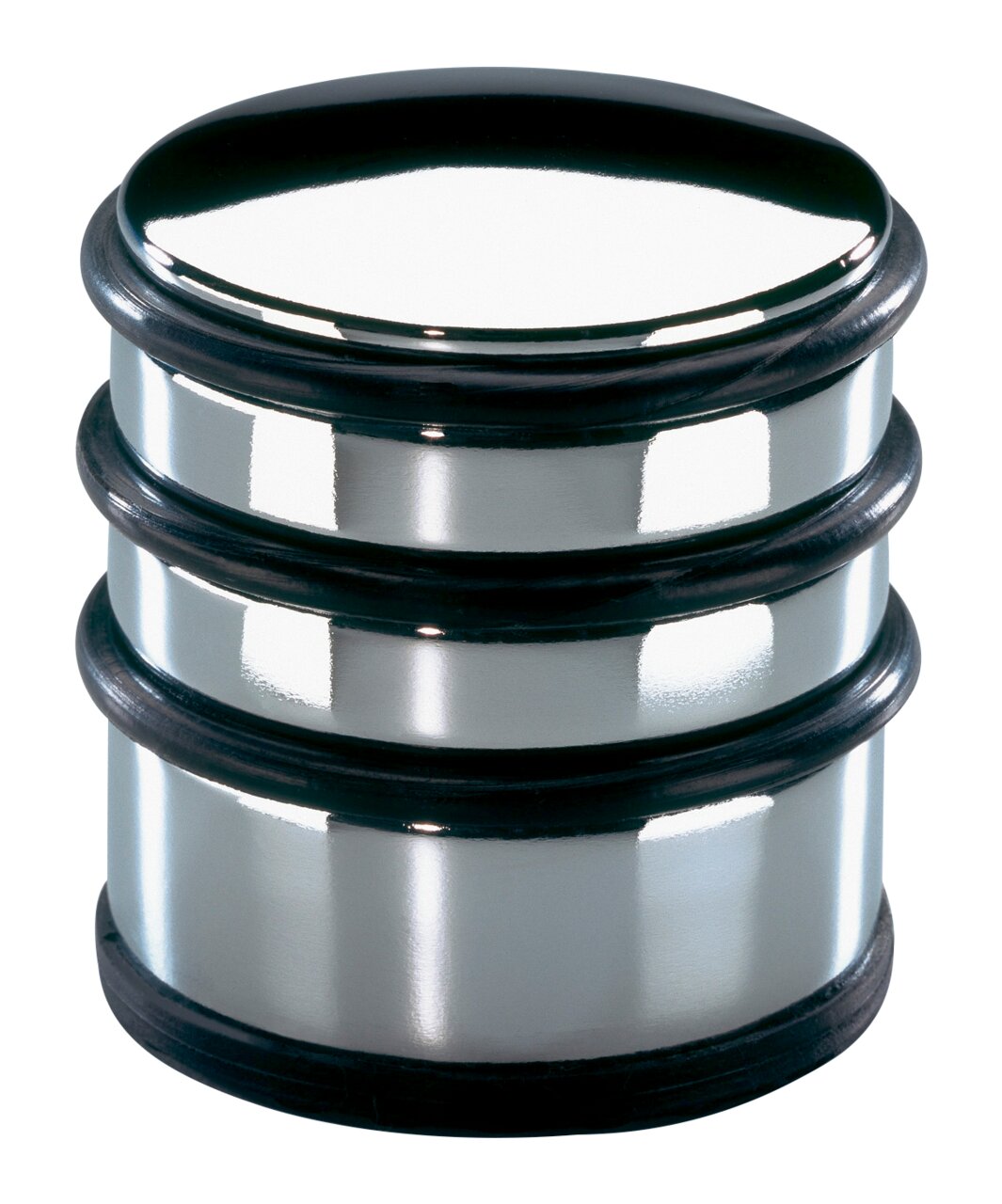Justinus Türstopper LIFE STYLE Türstopper aus Metall mit glänzender Oberfläche, zylindrische Form, seitliche Perspektive