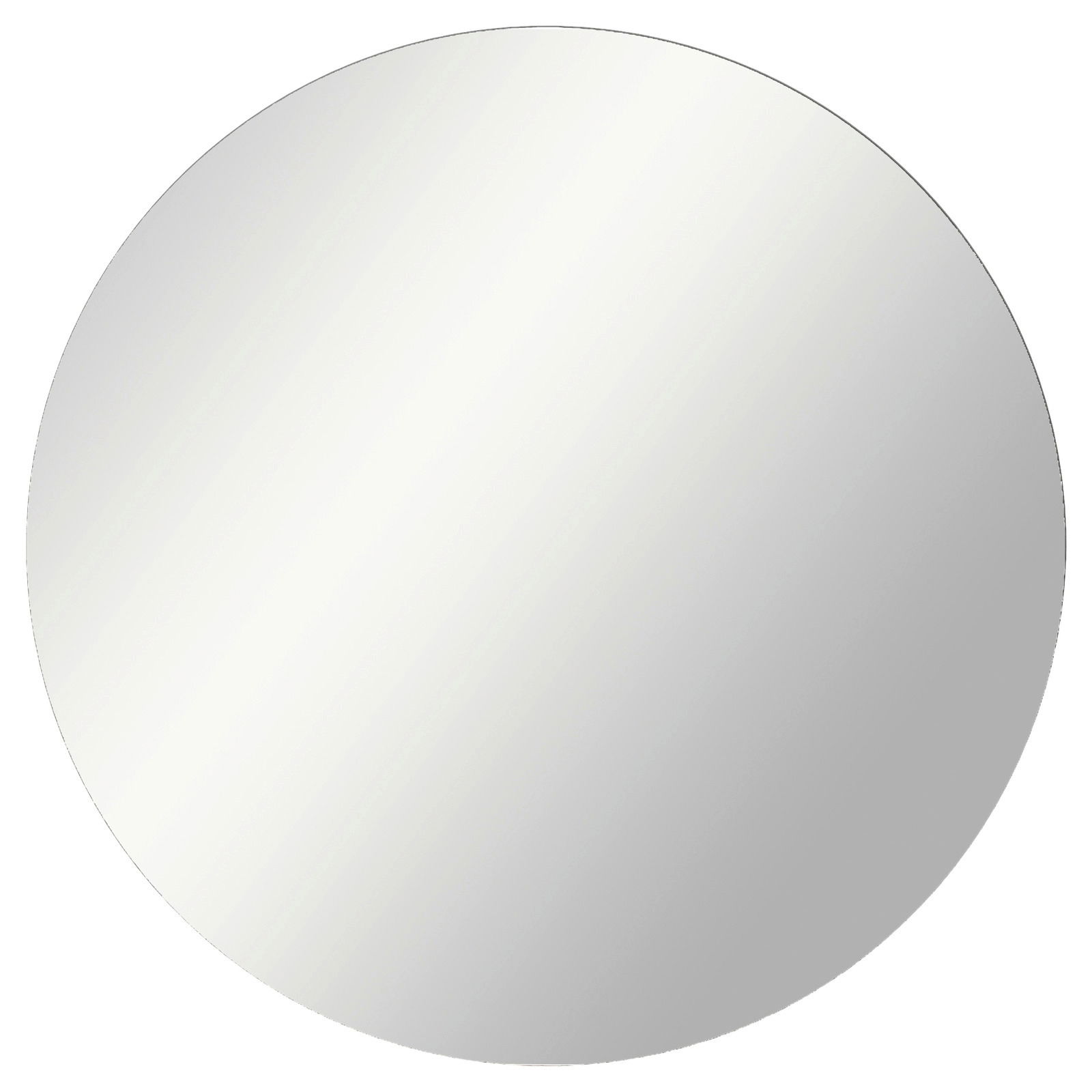 Runder Wandspiegel in Frontalansicht, ideal für Garderoben-Sets.
