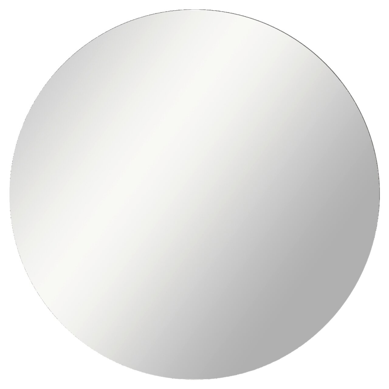 Runder Wandspiegel in Frontalansicht, ideal für Garderoben-Sets.