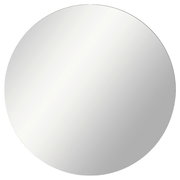 Runder Wandspiegel in Frontalansicht, ideal für Garderoben-Sets.