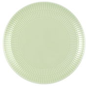 Runder Frühstücksteller, 22,5 cm, in sanftem Grün mit geriffeltem Rand, Draufsicht
