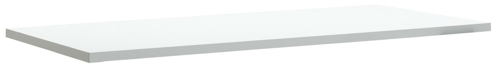 Weiße Tischplatte in seitlicher Perspektive