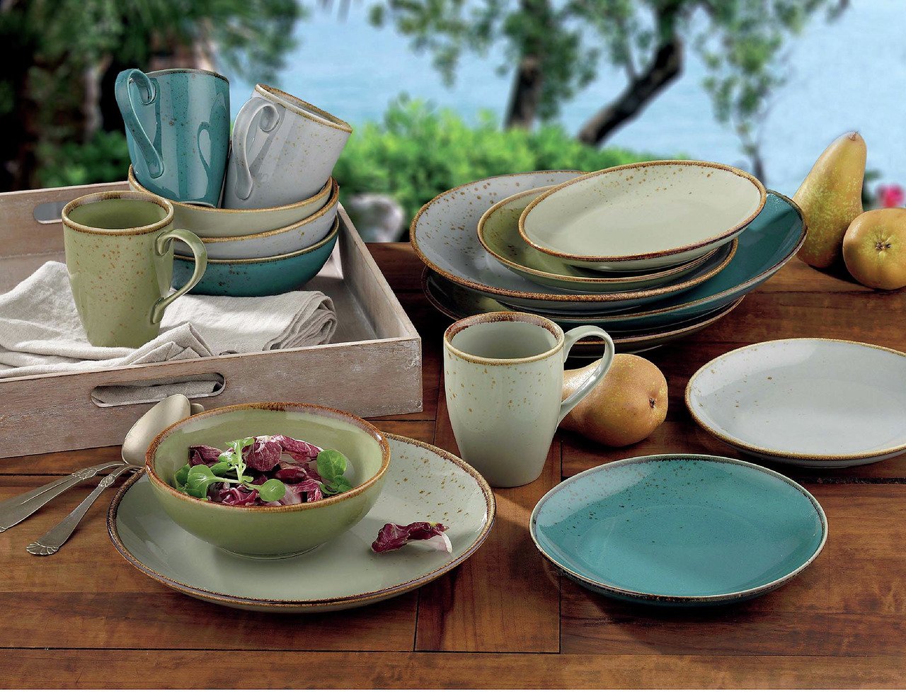 Creatable Tellerset 12-tlg. Nature scan NATURE COLLECTION | 1283613 | Teller-Sets