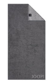 Graues Handtuch von JOOP! mit umgeschlagener Ecke, Vorderansicht