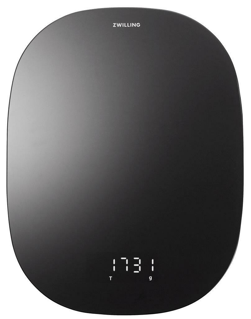 ZWILLING ENFINIGY BLACK Digitale Küchenwaage Digitale Küchenwaage in Schwarz mit LED-Anzeige, Draufsicht