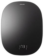 Digitale Küchenwaage in Schwarz mit LED-Anzeige, Draufsicht