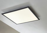 Quadratisches LED-Paneel Backlight, von unten betrachtet, an der Decke montiert.