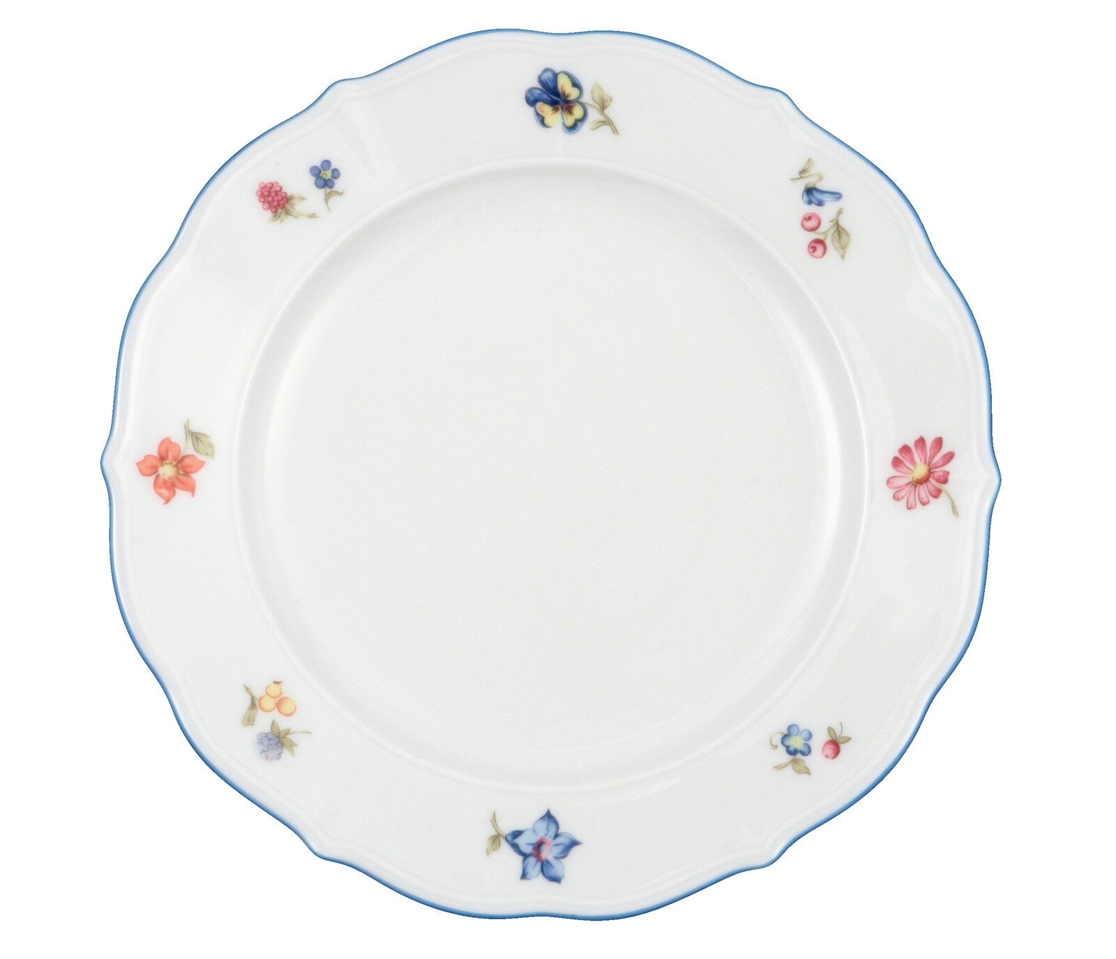 Seltmann Weiden Frühstücksteller SONATE NOSTALGIE Frühstücksteller Sonate 20cm mit floralem Muster, Draufsicht