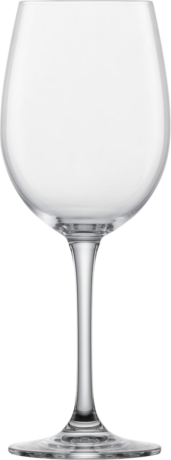 SCHOTT ZWIESEL Wasserglas CLASSICO Ein elegantes Wasser- und Rotweinglas Classico, frontal abgebildet, mit klarem, schlankem Design und langem Stiel.