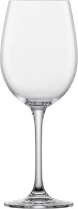 Ein elegantes Wasser- und Rotweinglas Classico, frontal abgebildet, mit klarem, schlankem Design und langem Stiel.