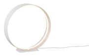 Moderne Tischleuchte LOOP in Ringform, seitliche Perspektive