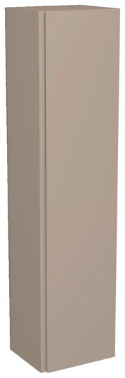 Hängender Garderobenschrank mit einer Tür in seitlicher Perspektive