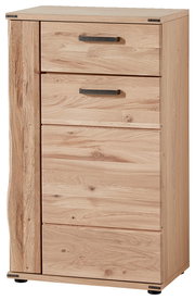Schuhschrank aus Holz mit vier Schubladen, Frontansicht