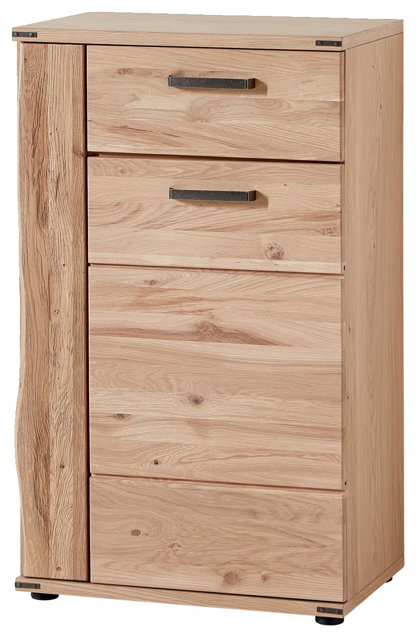 Schuhschrank aus Holz mit vier Schubladen, Frontansicht