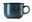 Kaffee-Obertasse in Night Blue mit feinen horizontalen Linien, seitliche Ansicht