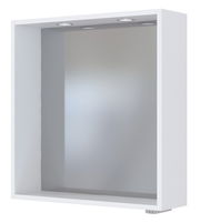 Spiegelpaneel mit integriertem Beleuchtungssystem, seitliche Perspektive